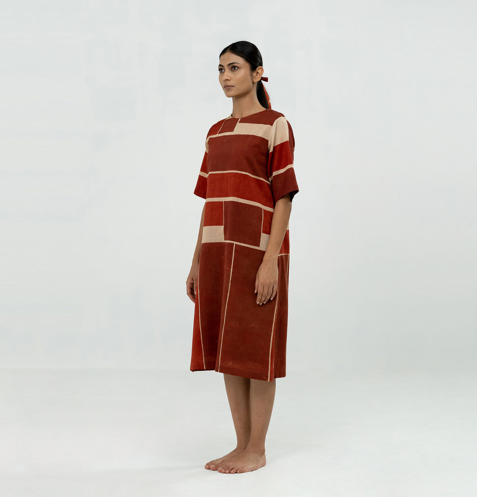 Maps Block Dress