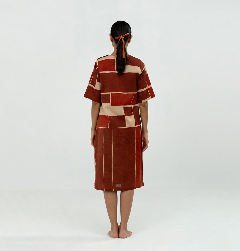 Maps Block Dress