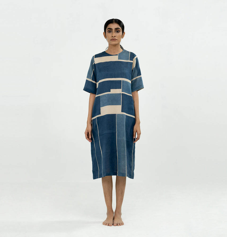 Maps Block Dress