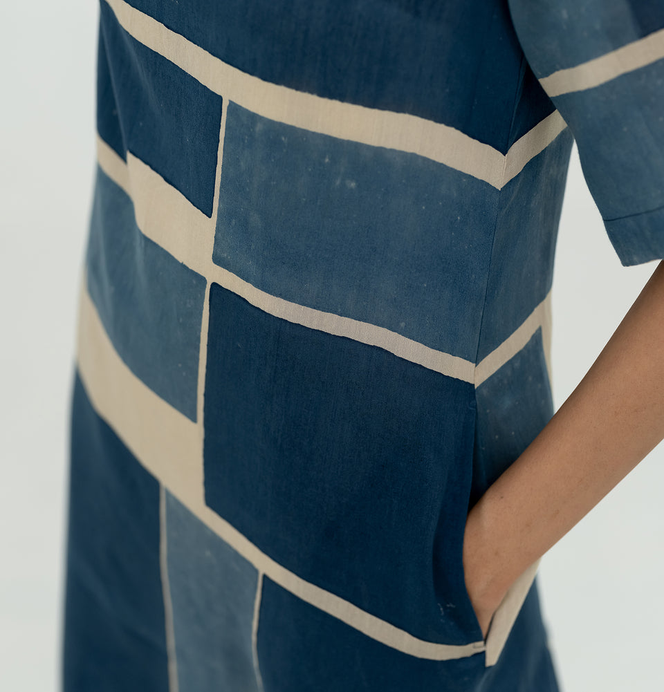 Maps Block Dress