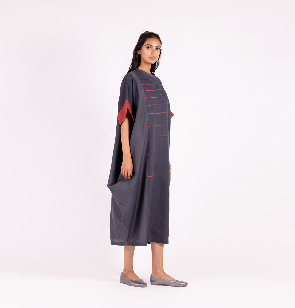 Zari Solid Cowl Dress