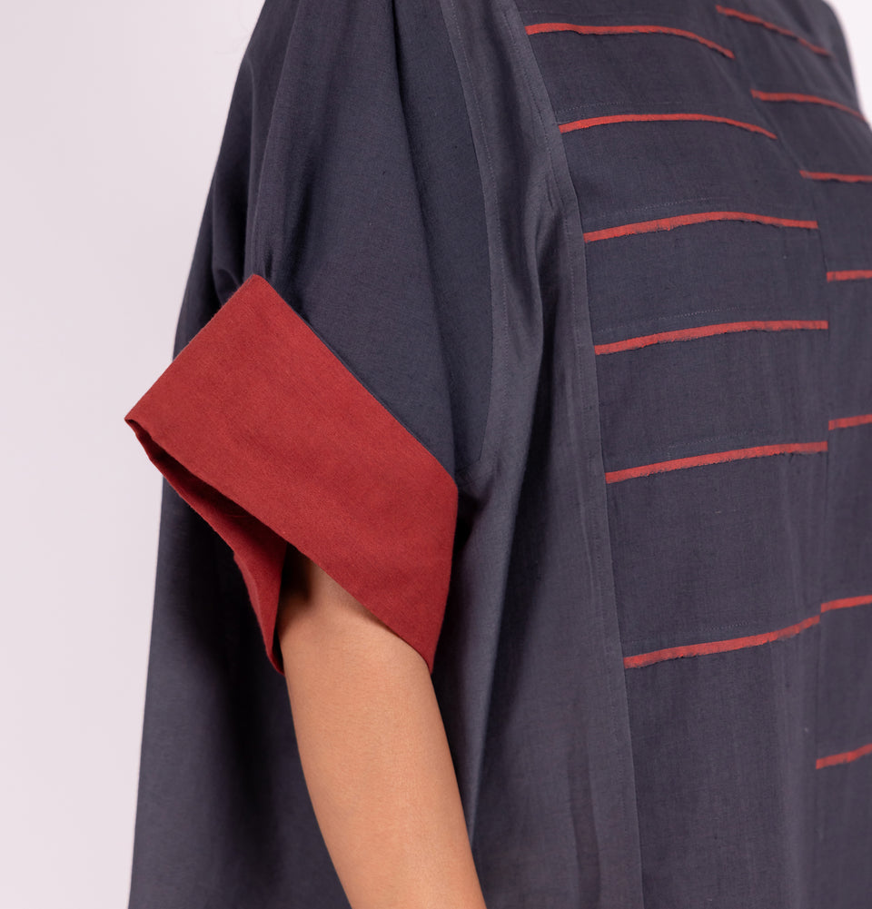 Zari Solid Cowl Dress