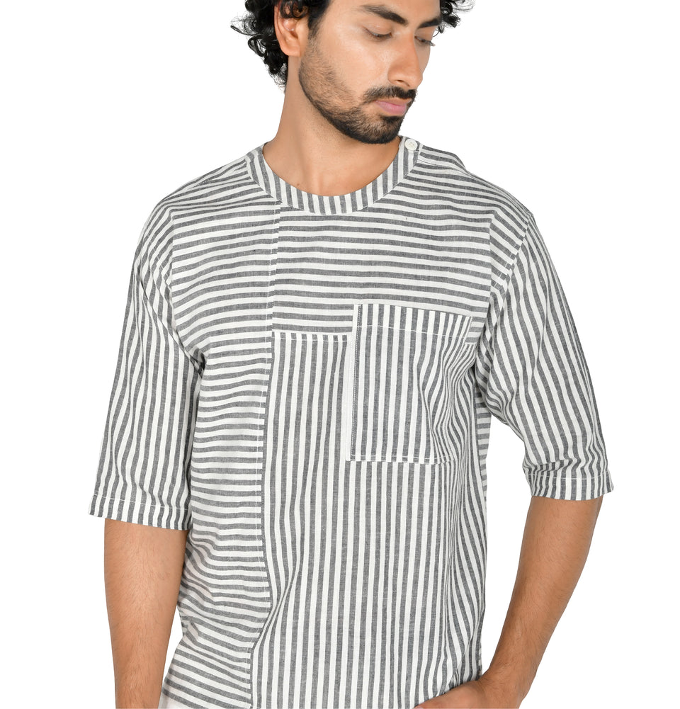 M Shapes Stripe Unisex Shirt