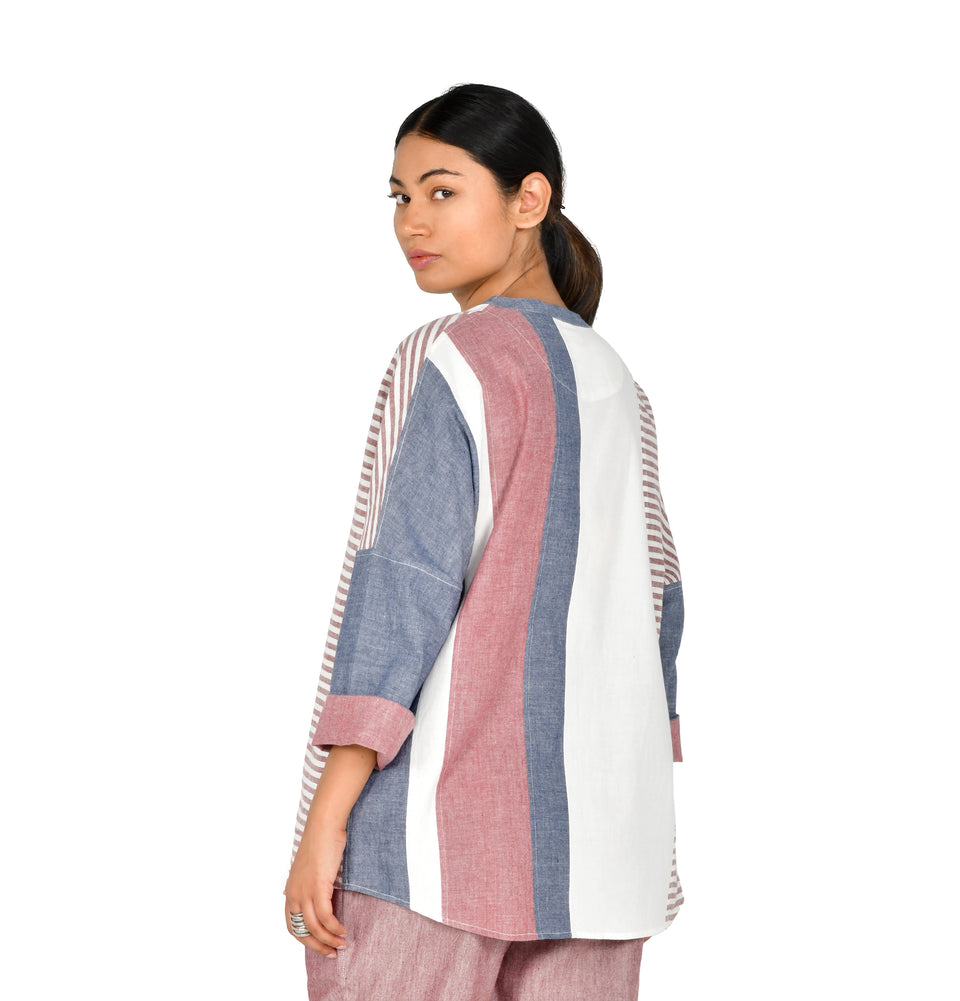 Shapes Stripe Kimono
