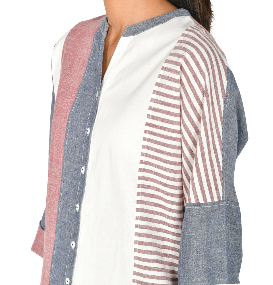 Shapes Stripe Kimono