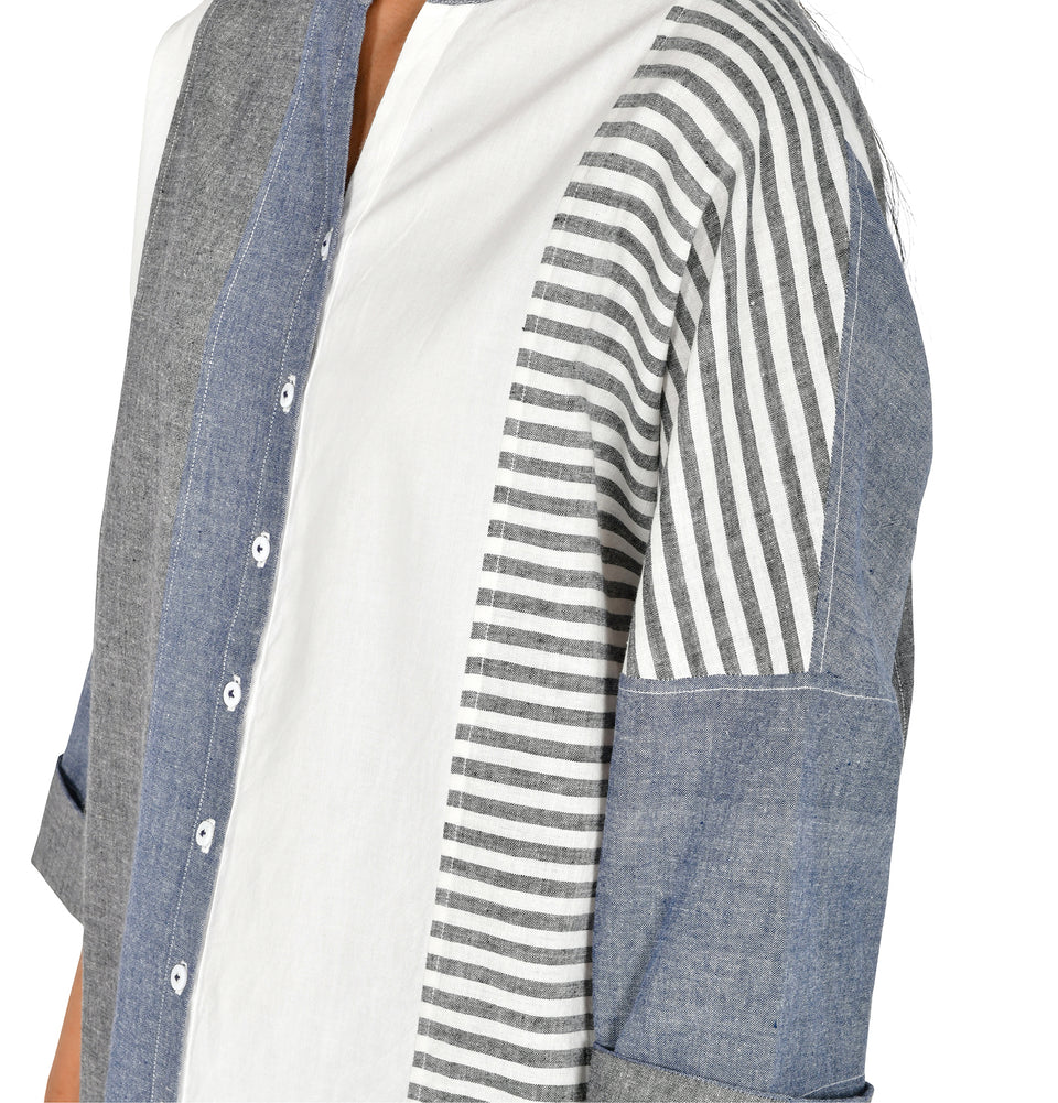 Shapes Stripe Kimono