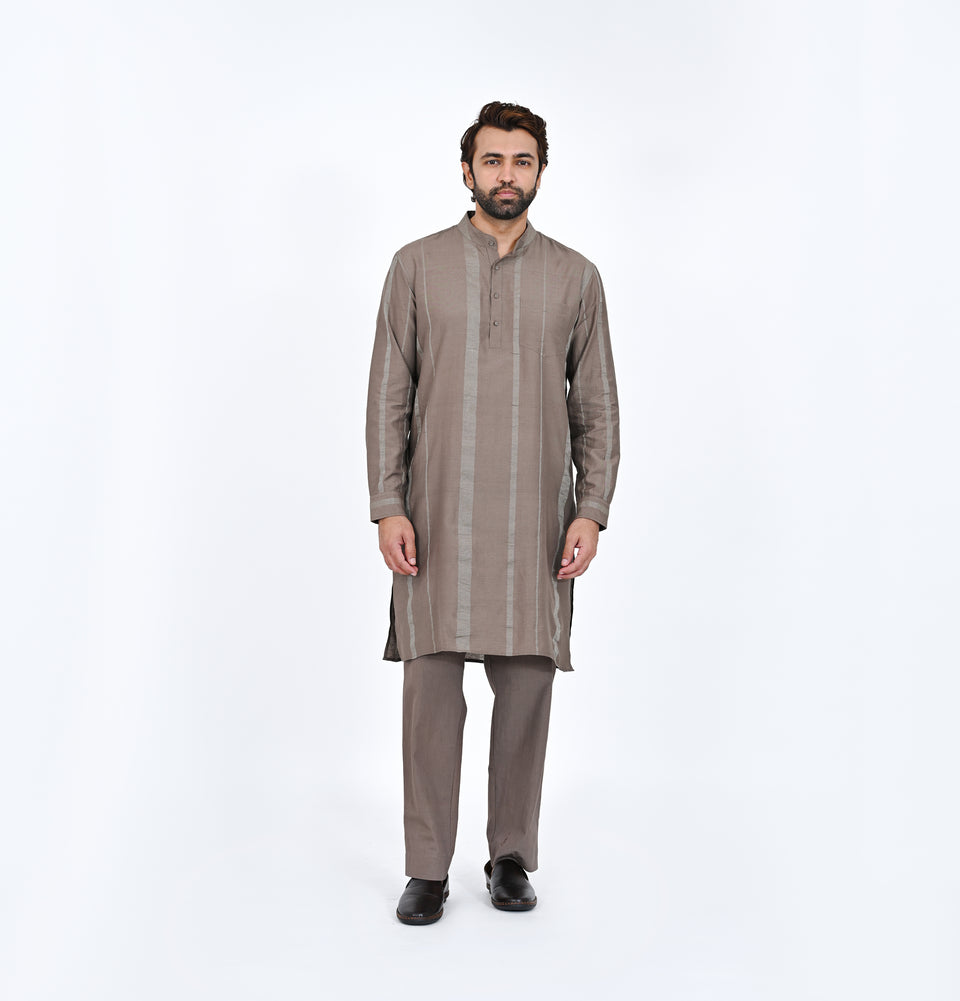 M Zari Toned Kurta