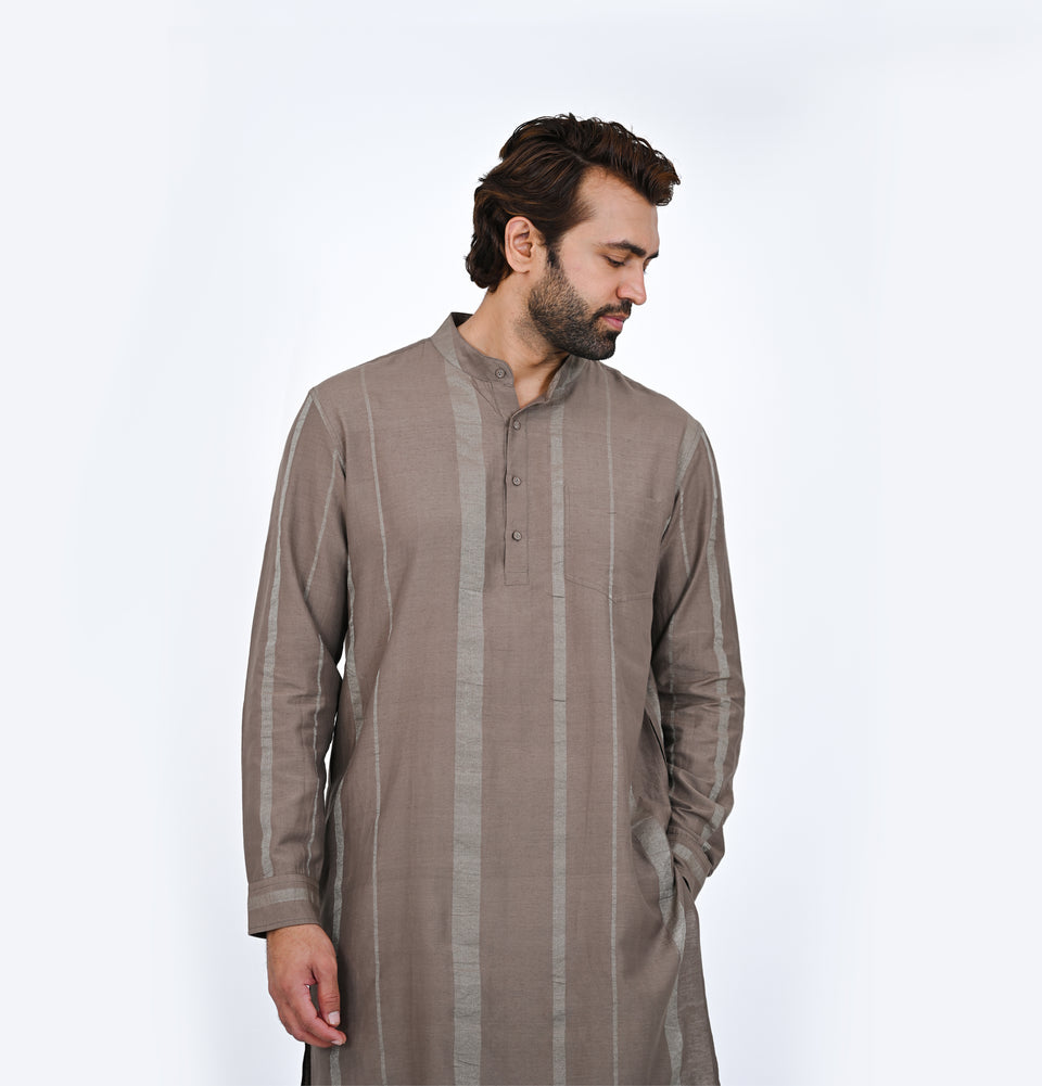 M Zari Toned Kurta