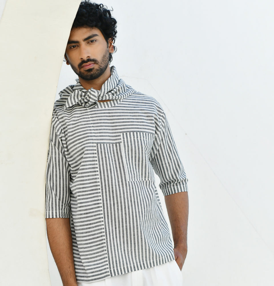 M Shapes Stripe Unisex Shirt