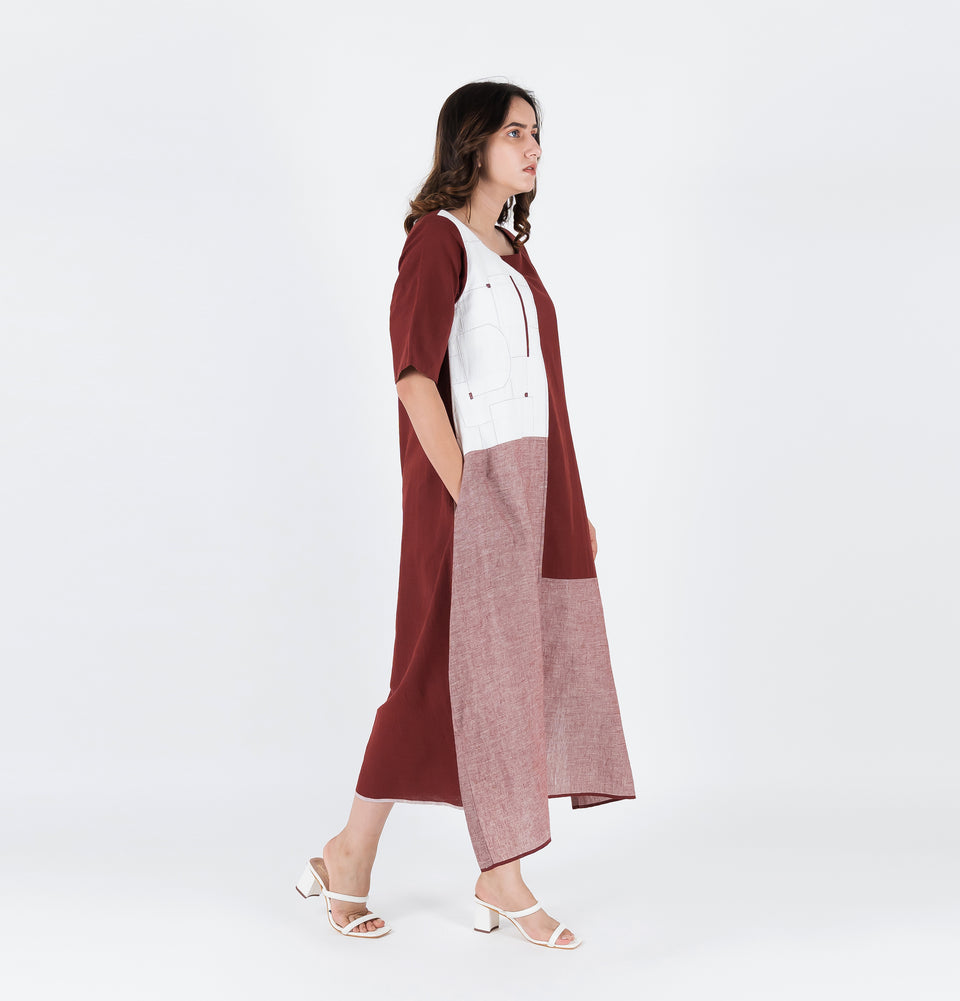 Asymmetry Solid Dress