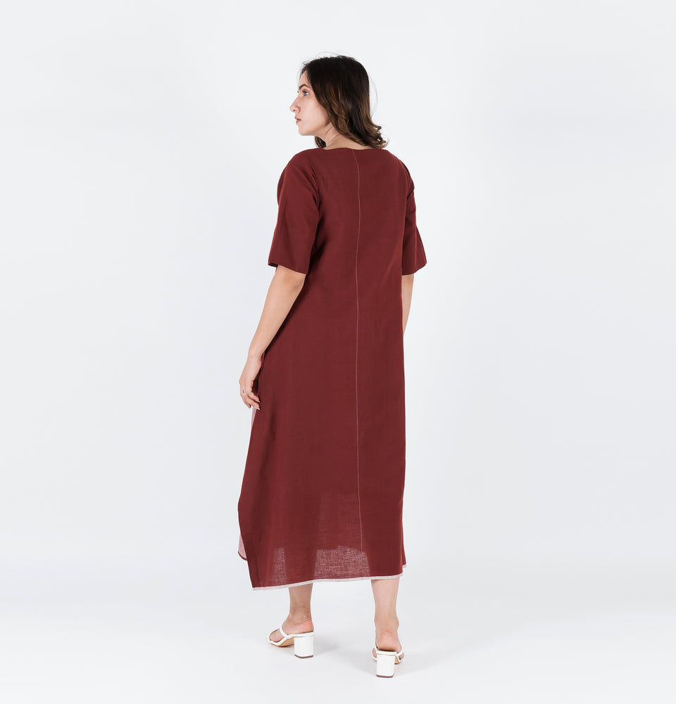 Asymmetry Solid Dress