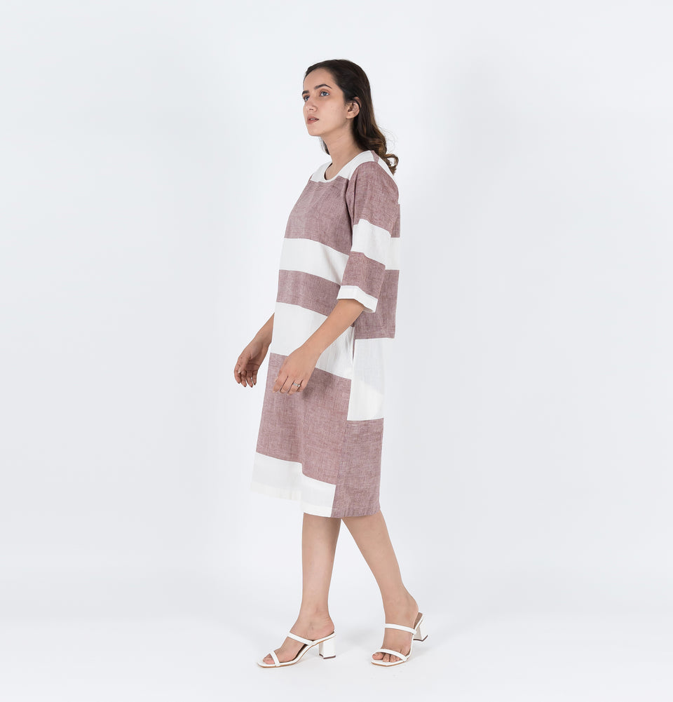 Symmetry Stripe Dress