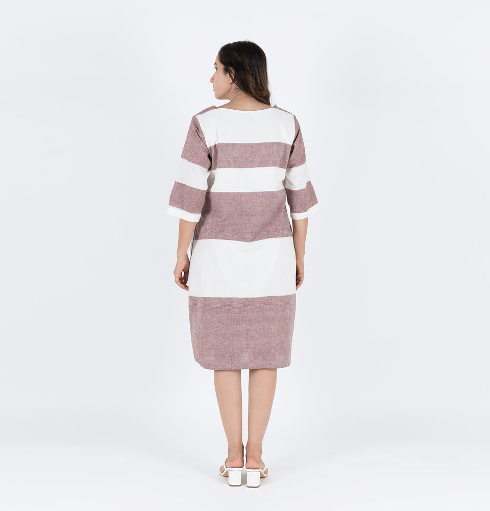 Symmetry Stripe Dress