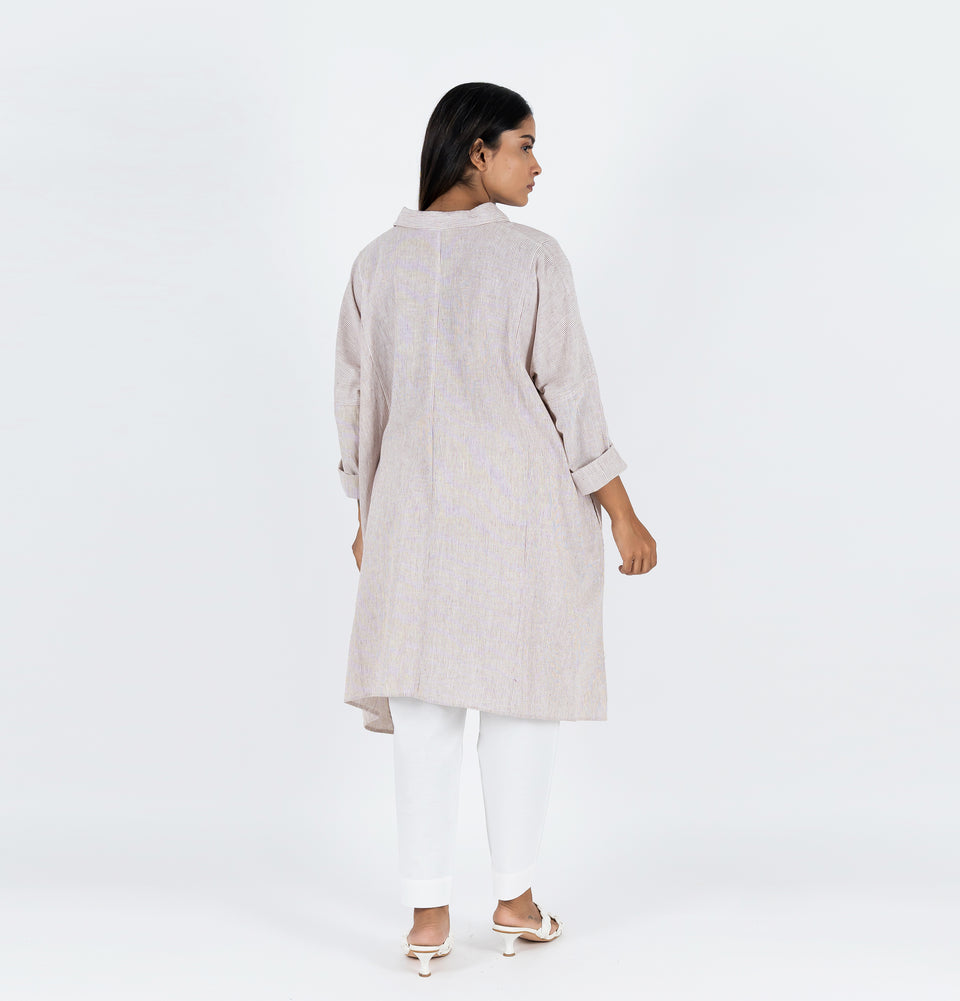 Symmetry Stripe Kimono