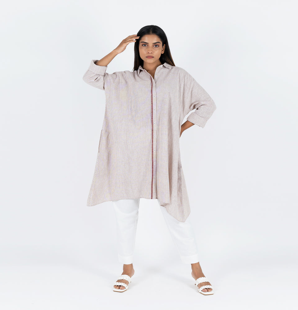 Symmetry Stripe Kimono