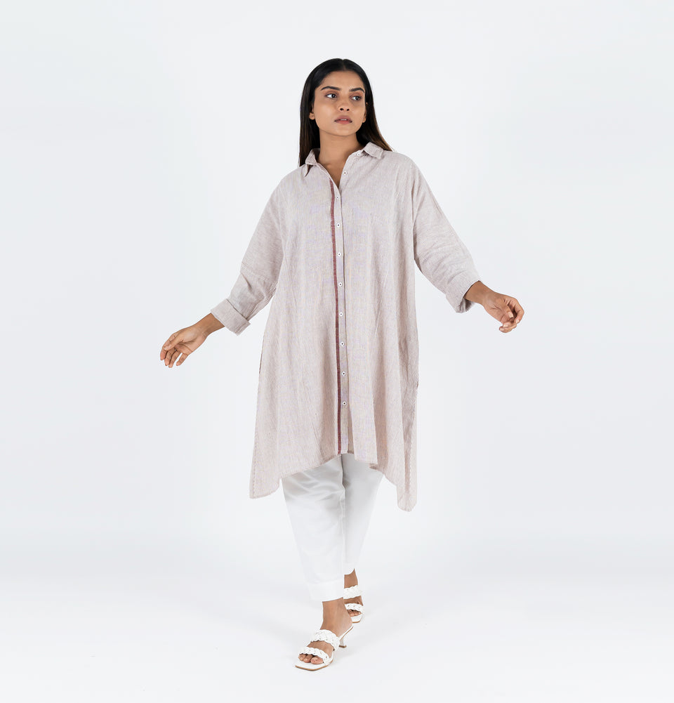 Symmetry Stripe Kimono