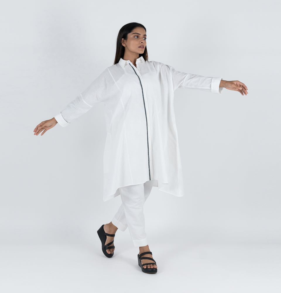 Symmetry Stripe Kimono