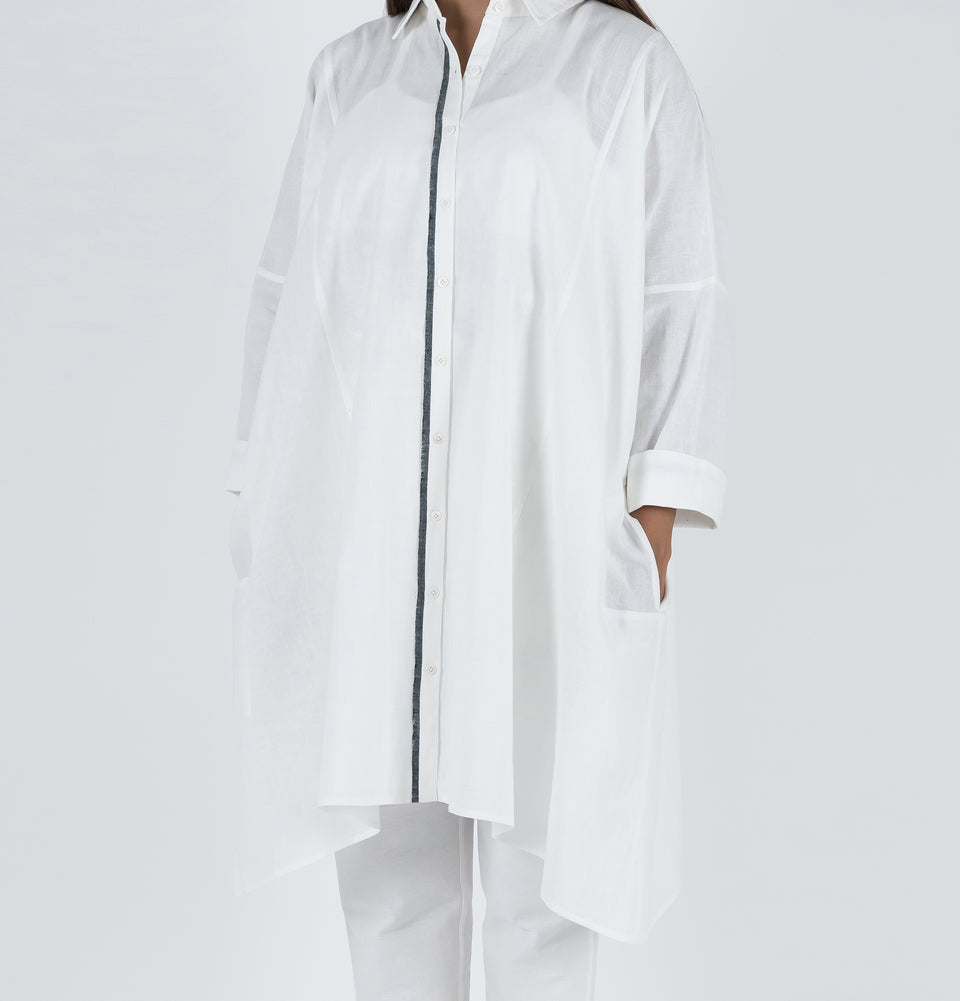 Symmetry Stripe Kimono