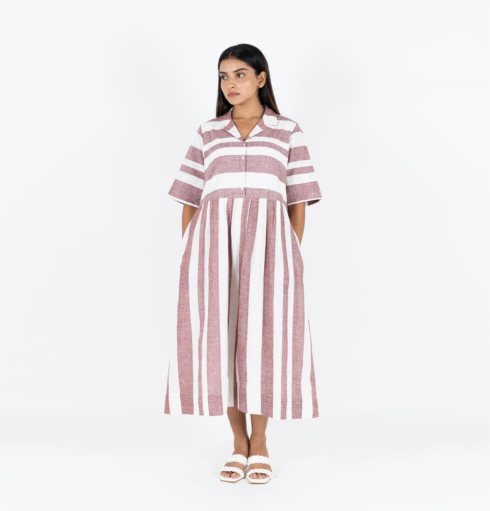Symmetry Pleated Dress