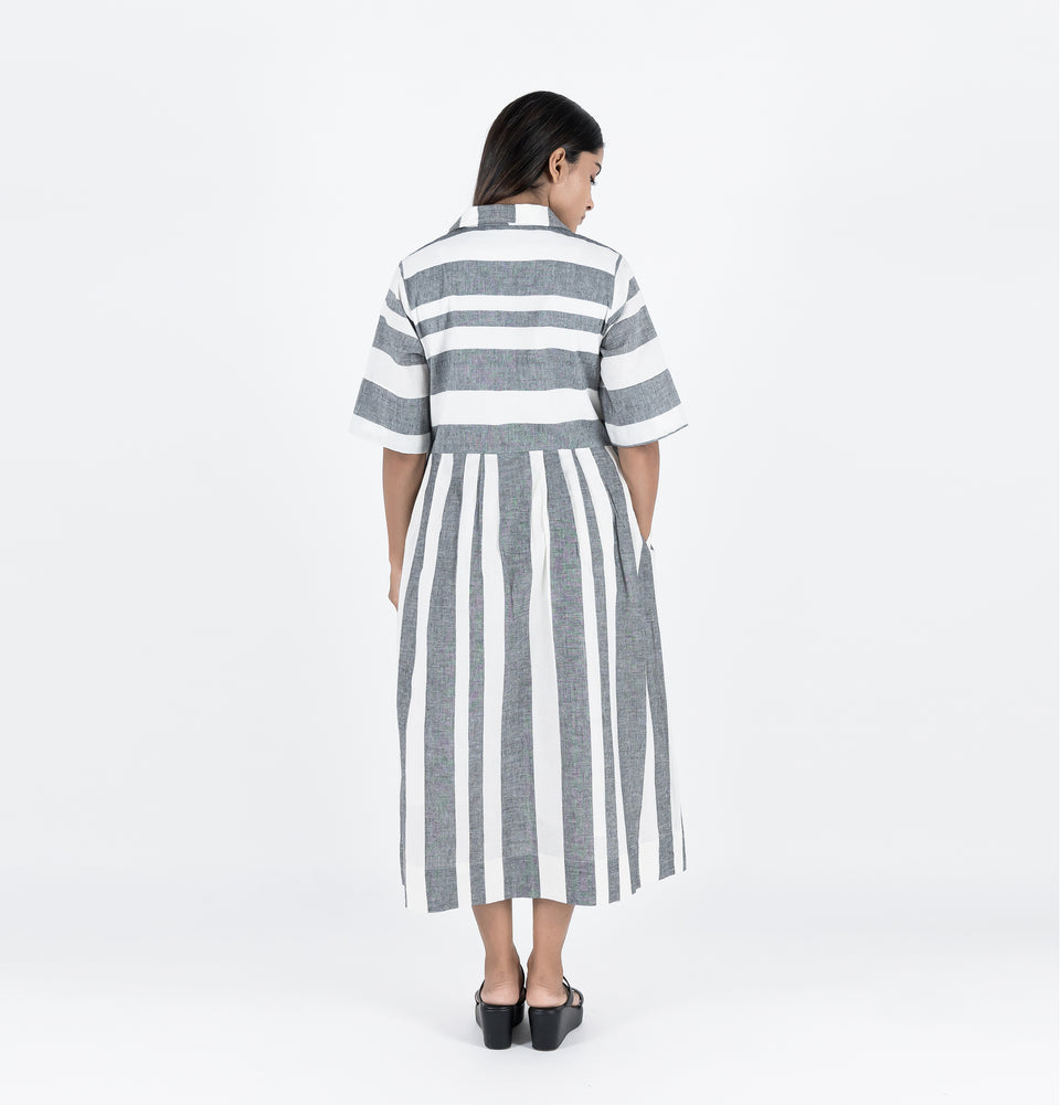 Symmetry Pleated Dress