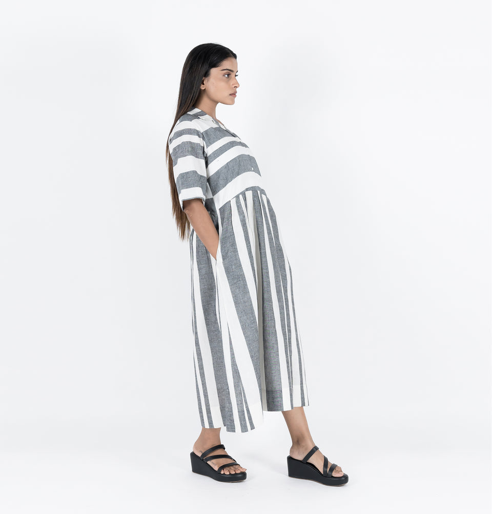 Symmetry Pleated Dress