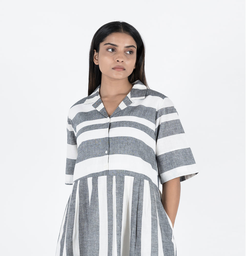 Symmetry Pleated Dress
