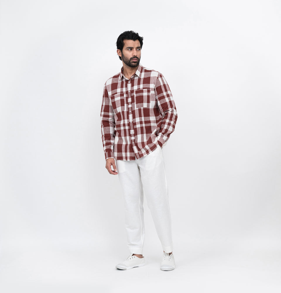 M Symmetry Check Shirt