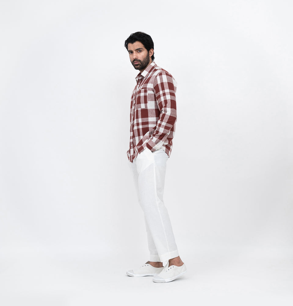 M Symmetry Check Shirt