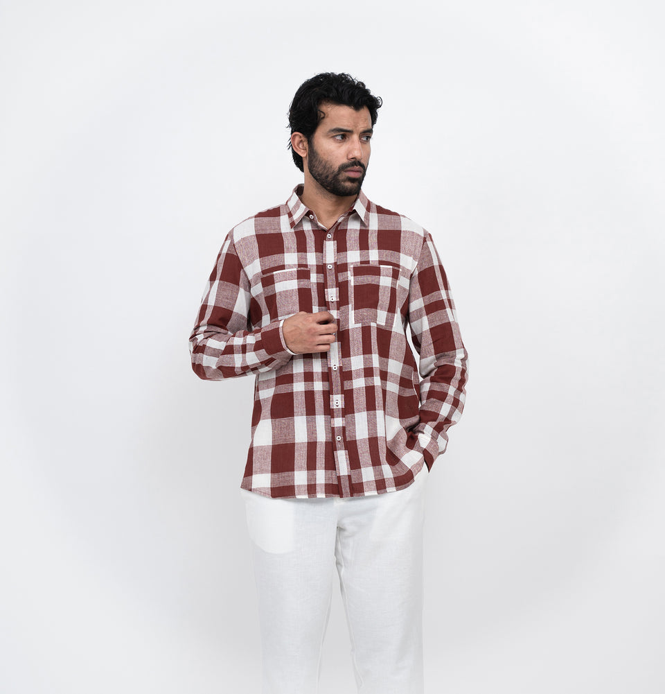 M Symmetry Check Shirt