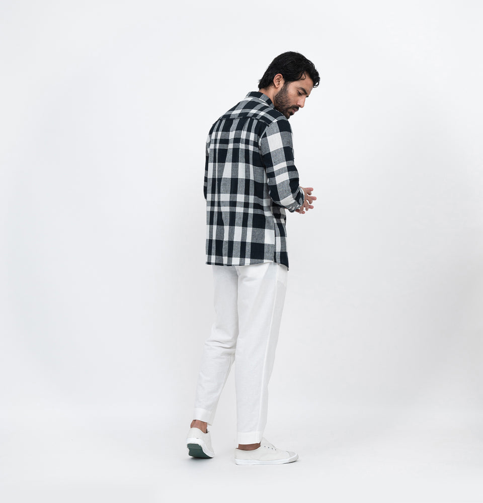 M Symmetry Check Shirt