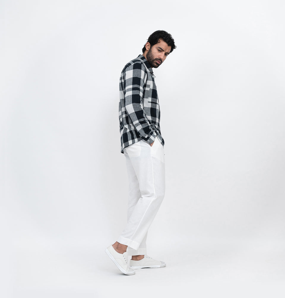 M Symmetry Check Shirt