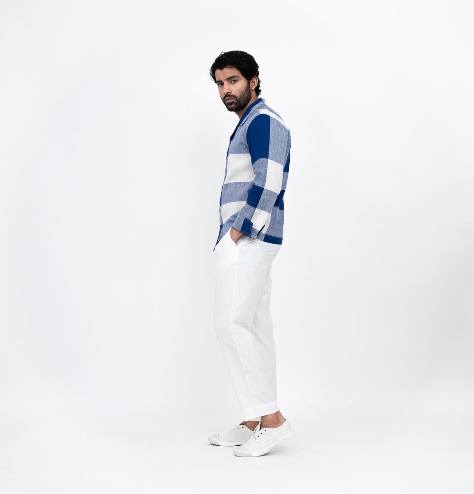 M Asymmetry Check Shirt
