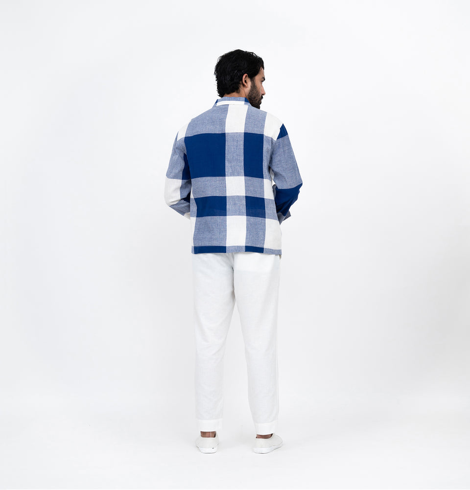 M Asymmetry Check Shirt