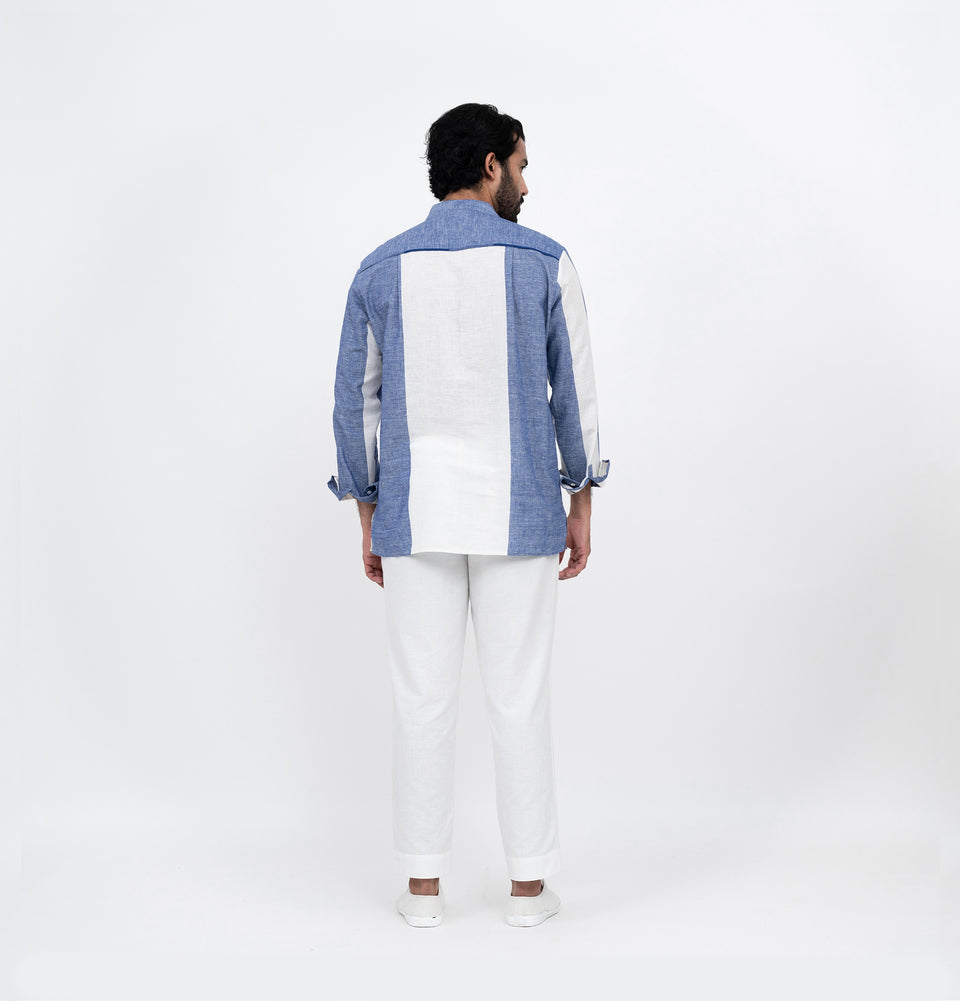 M Asymmetry Stripe Kurta