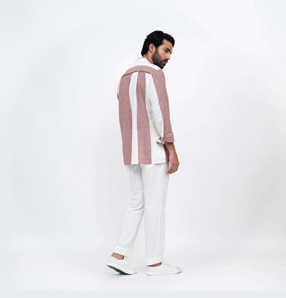 M Asymmetry Stripe Kurta