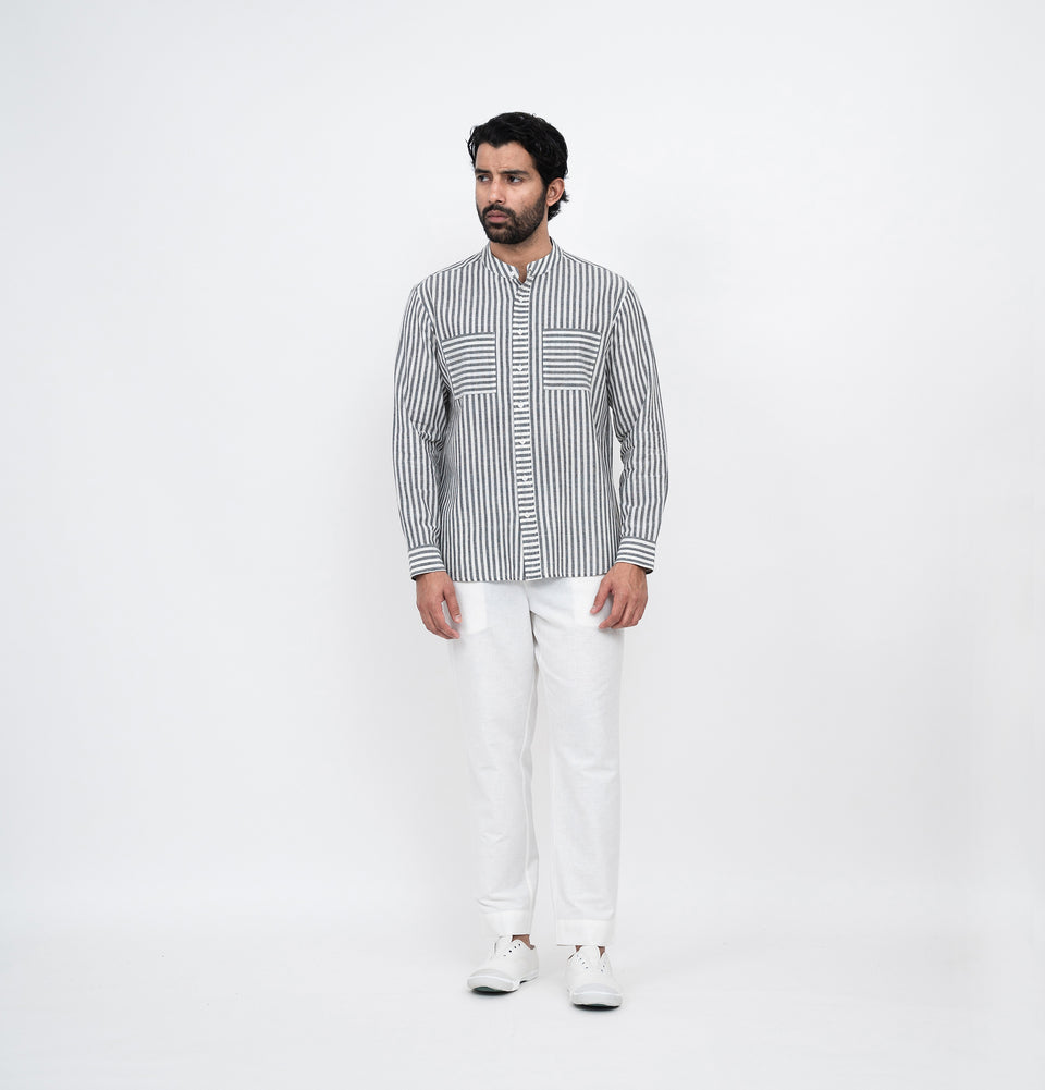 M Symmetry Stripe Shirt