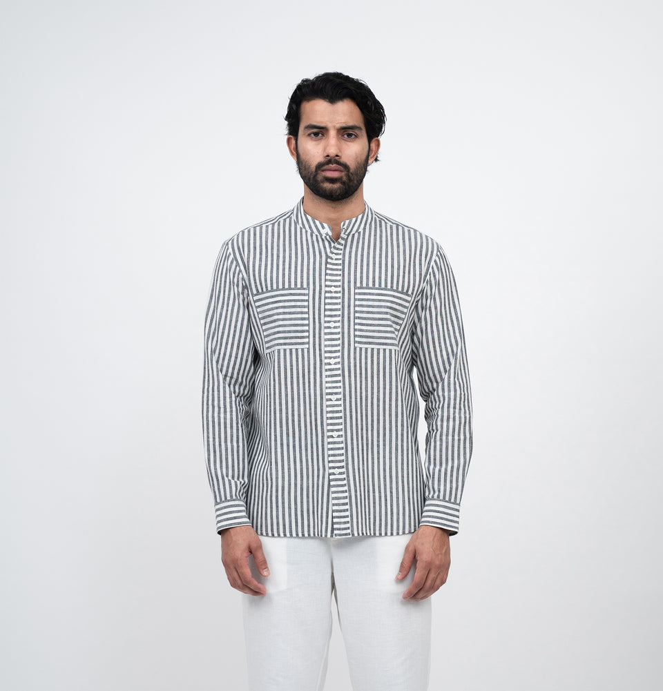 M Symmetry Stripe Shirt