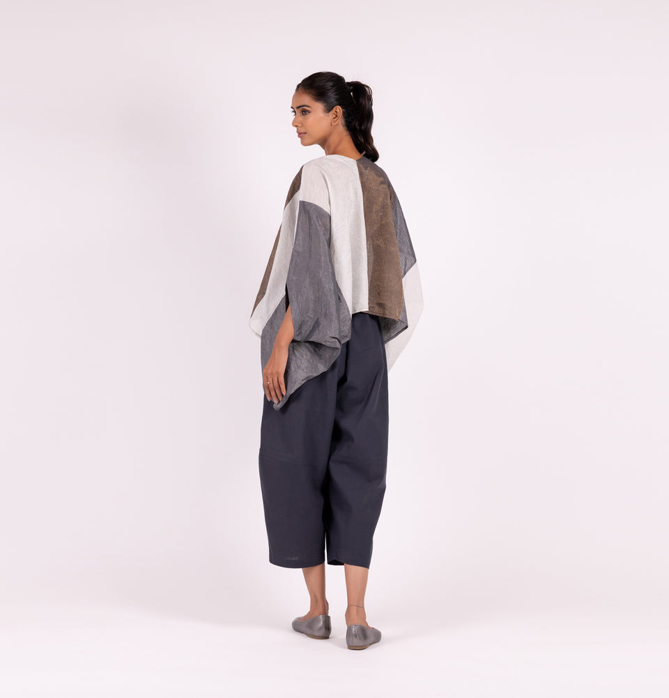 Zari Poncho Top
