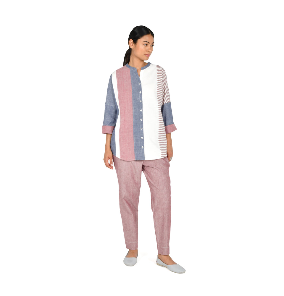 Shapes Stripe Kimono