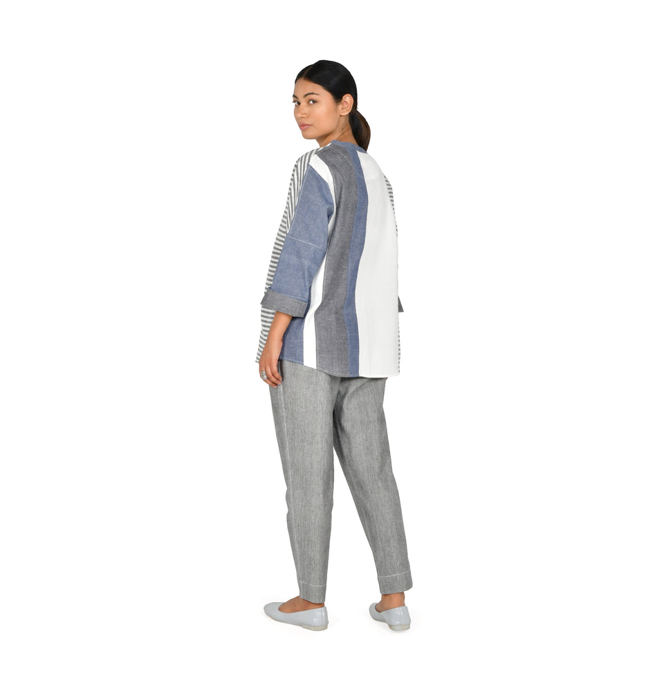 Shapes Stripe Kimono