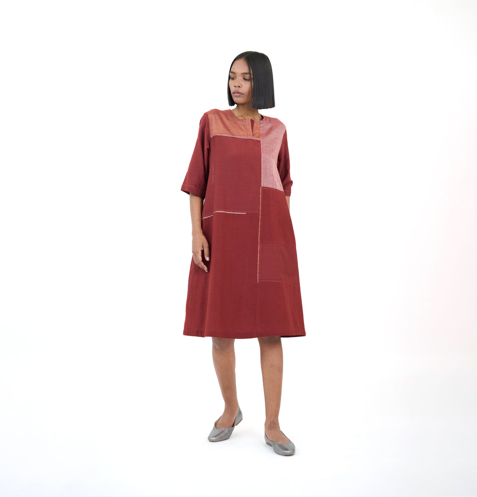 Zari Patched Dress