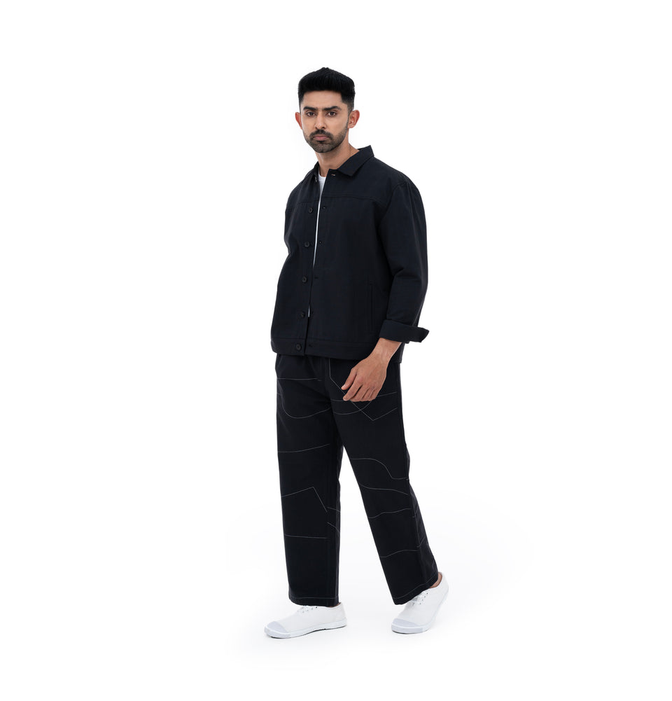 M Shapes Solid Jacket