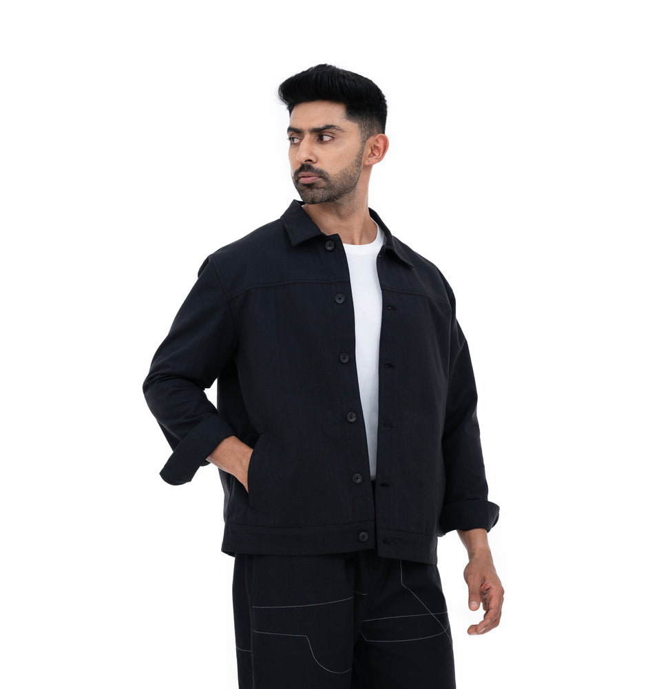 M Shapes Solid Jacket
