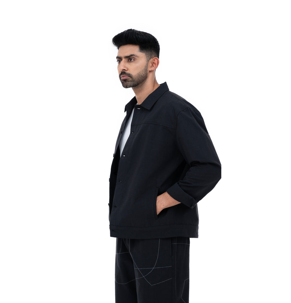 M Shapes Solid Jacket