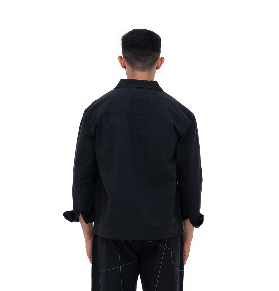 M Shapes Solid Jacket