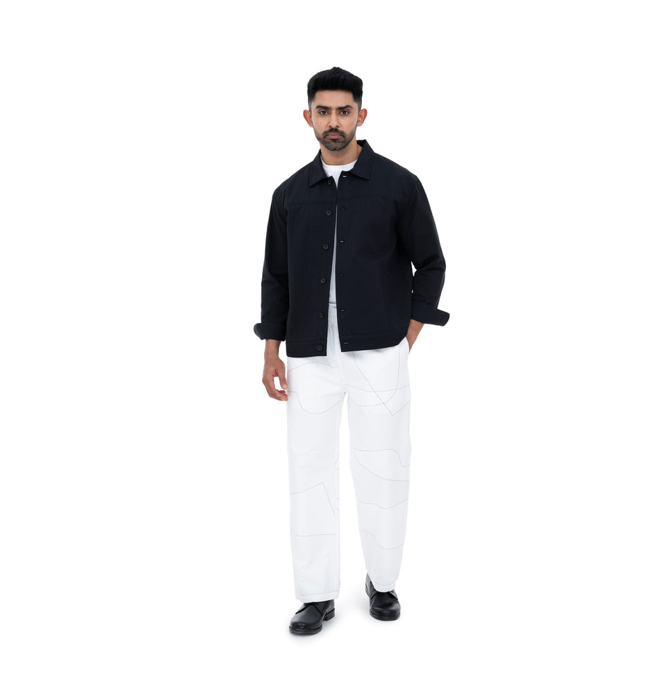 M Shapes Solid Jacket