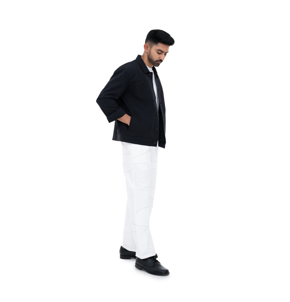 M Shapes Solid Jacket