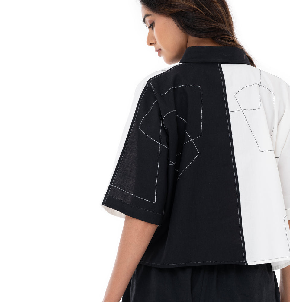 Shapes Crop Shirt
