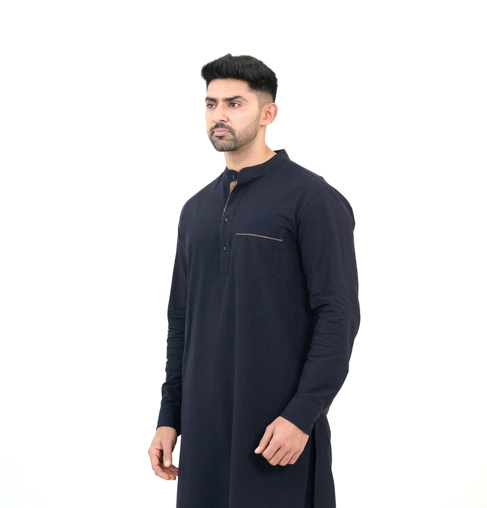 M Zari Solid Kurta