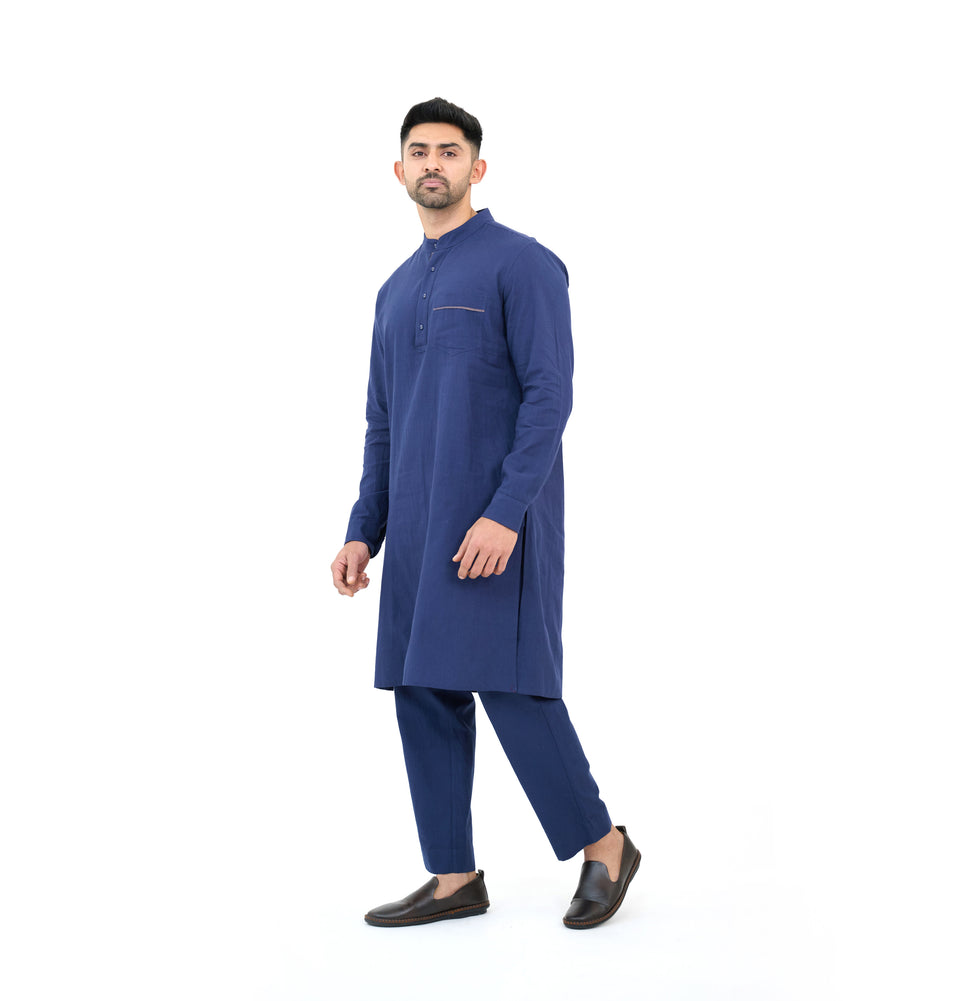 M Zari Solid Kurta